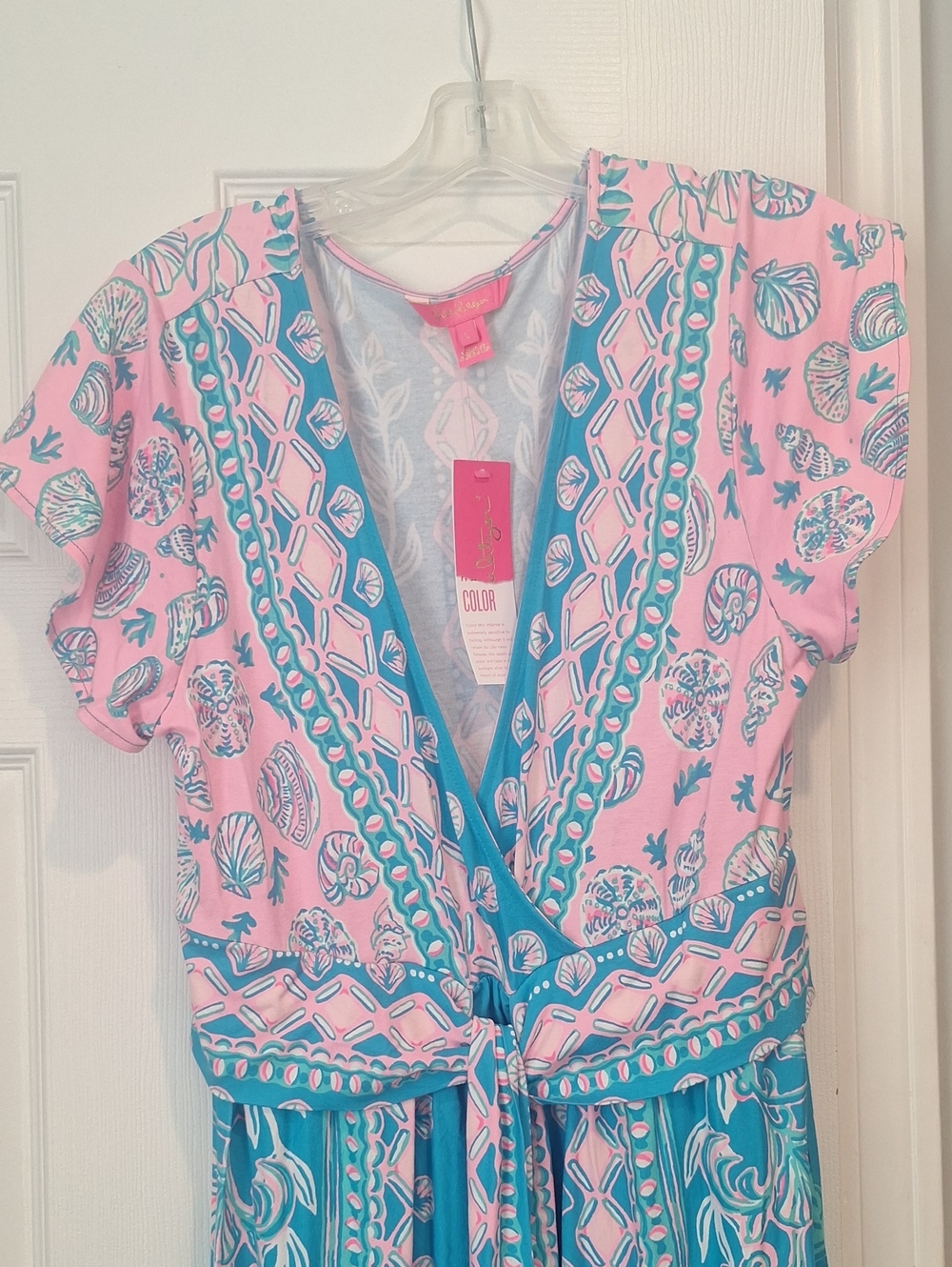 NWT Lilly Pulitzer Esmarella Water Ya Maxi Dress Sz L - Picture 2 of 7